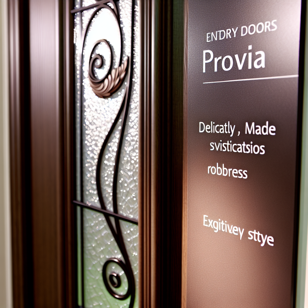 A beautifully crafted Provia entry door featuring 