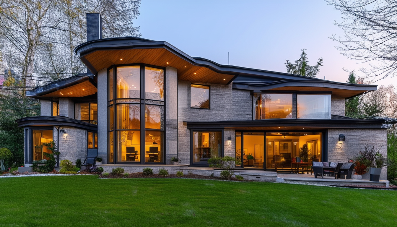 A modern home with newly installed energy-efficien