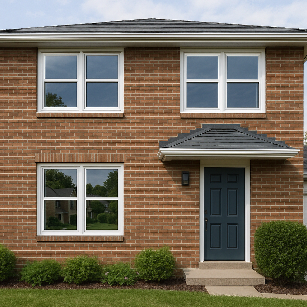 Modern energy-efficient replacement windows instal